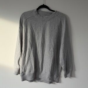 Aerie Heather Gray Crew Neck Sweater